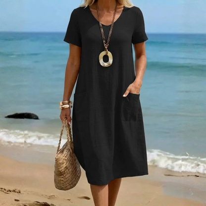 Oriane™ | Abito maxi Casual Fluido.