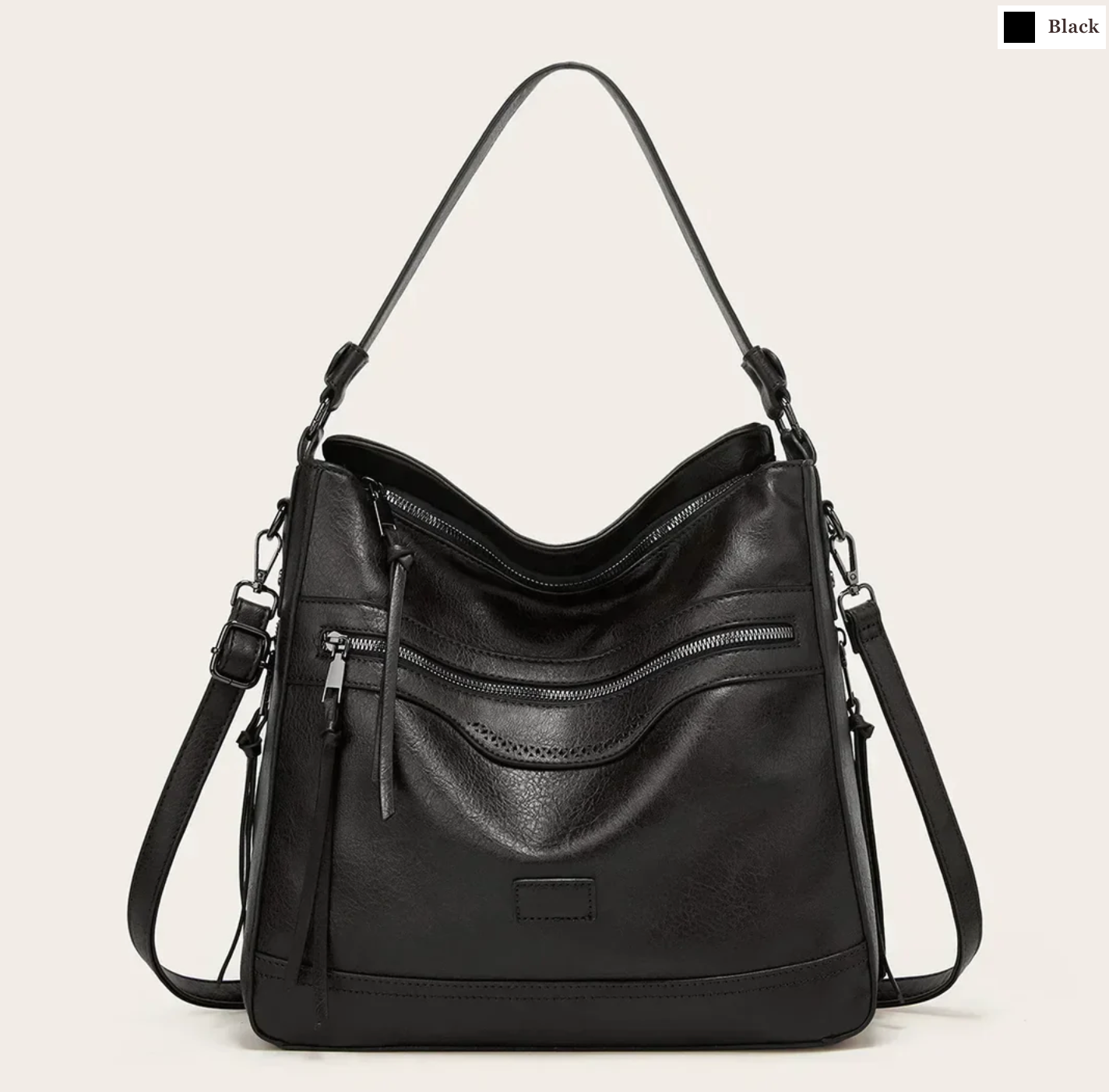 Malbjørg | BORSA A SPALLA elegante con design ondulato