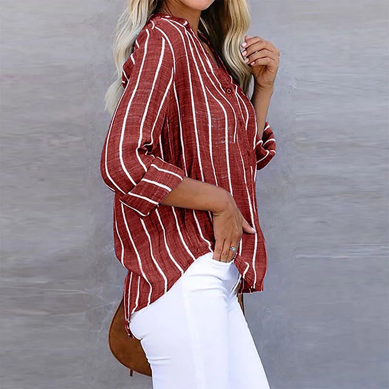 Maddie - Camicia a Righe con bottoni