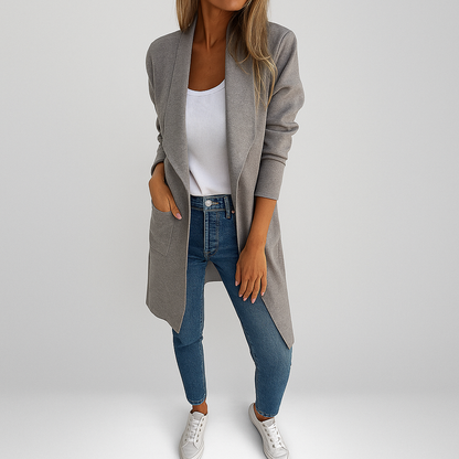 EIGONA™ | GIACCA IN MAGLIA CON REVERS CASUAL