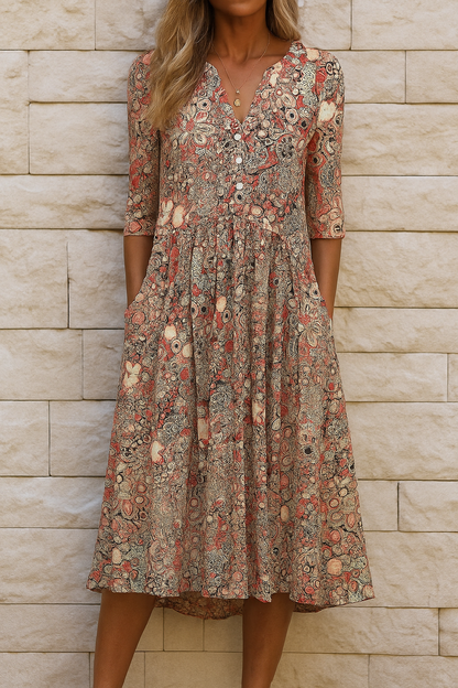 Harlow™ | Abito elegante con scollo a V
