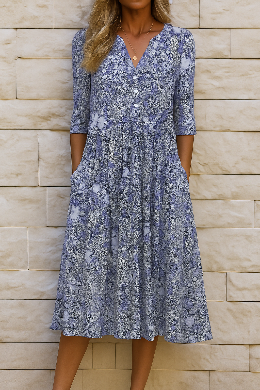 Harlow™ | Abito elegante con scollo a V
