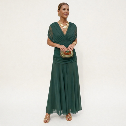 Velora™ | Abito floreale Lungo con scollo a V