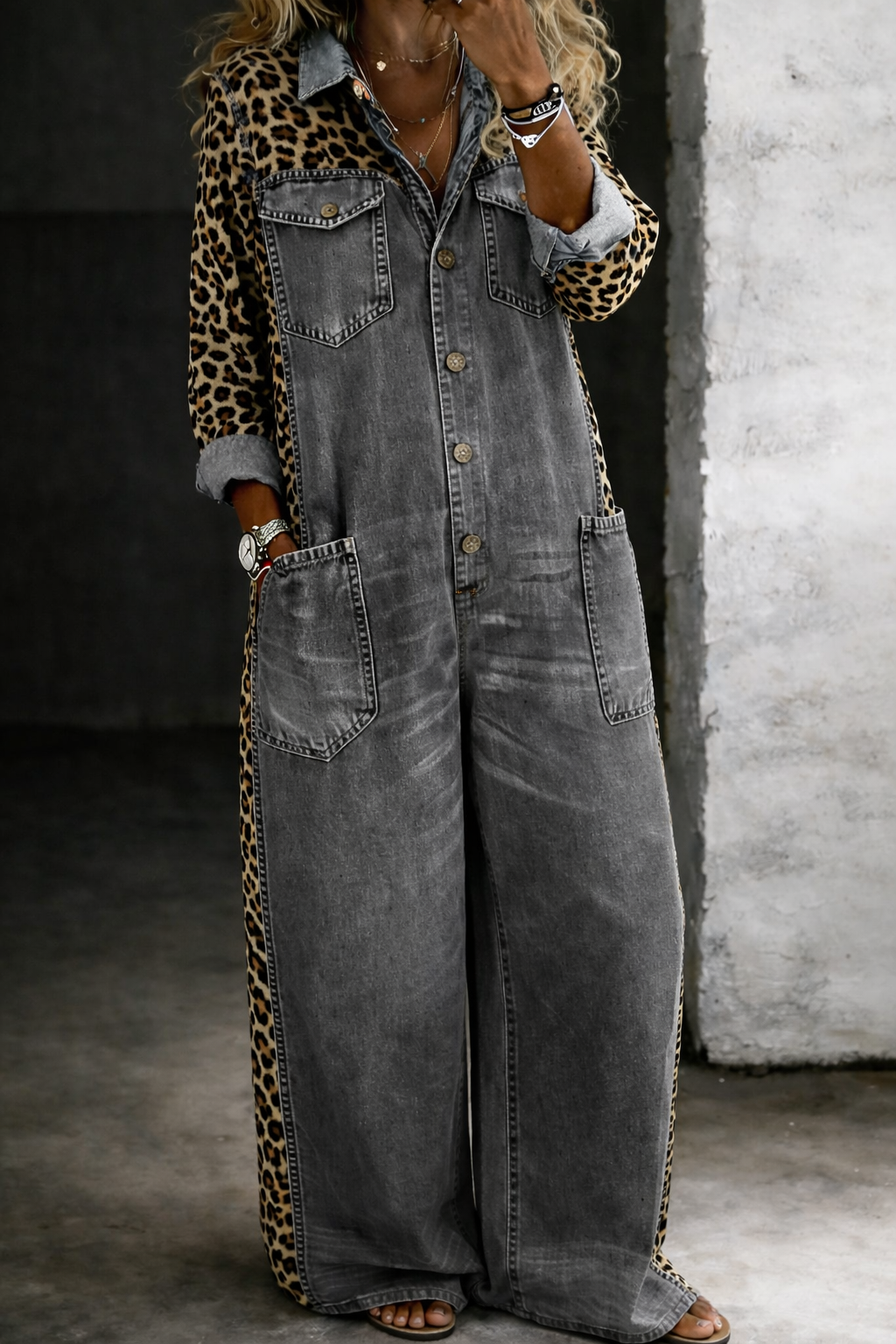 Amanda | Tuta di Denim di Una Pezzo