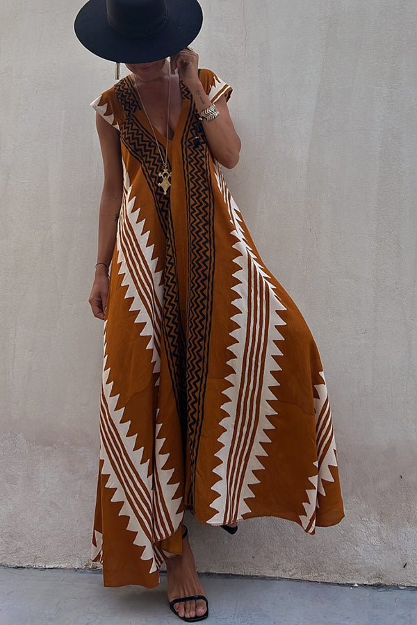 Camille | Abito Bohemio Casual con Scollo a V