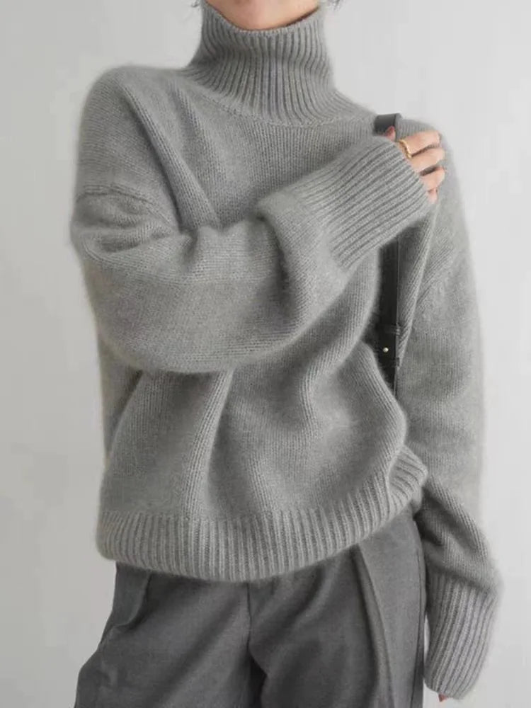 Amaya | Maglione in cachemire Luxe con Collo alto