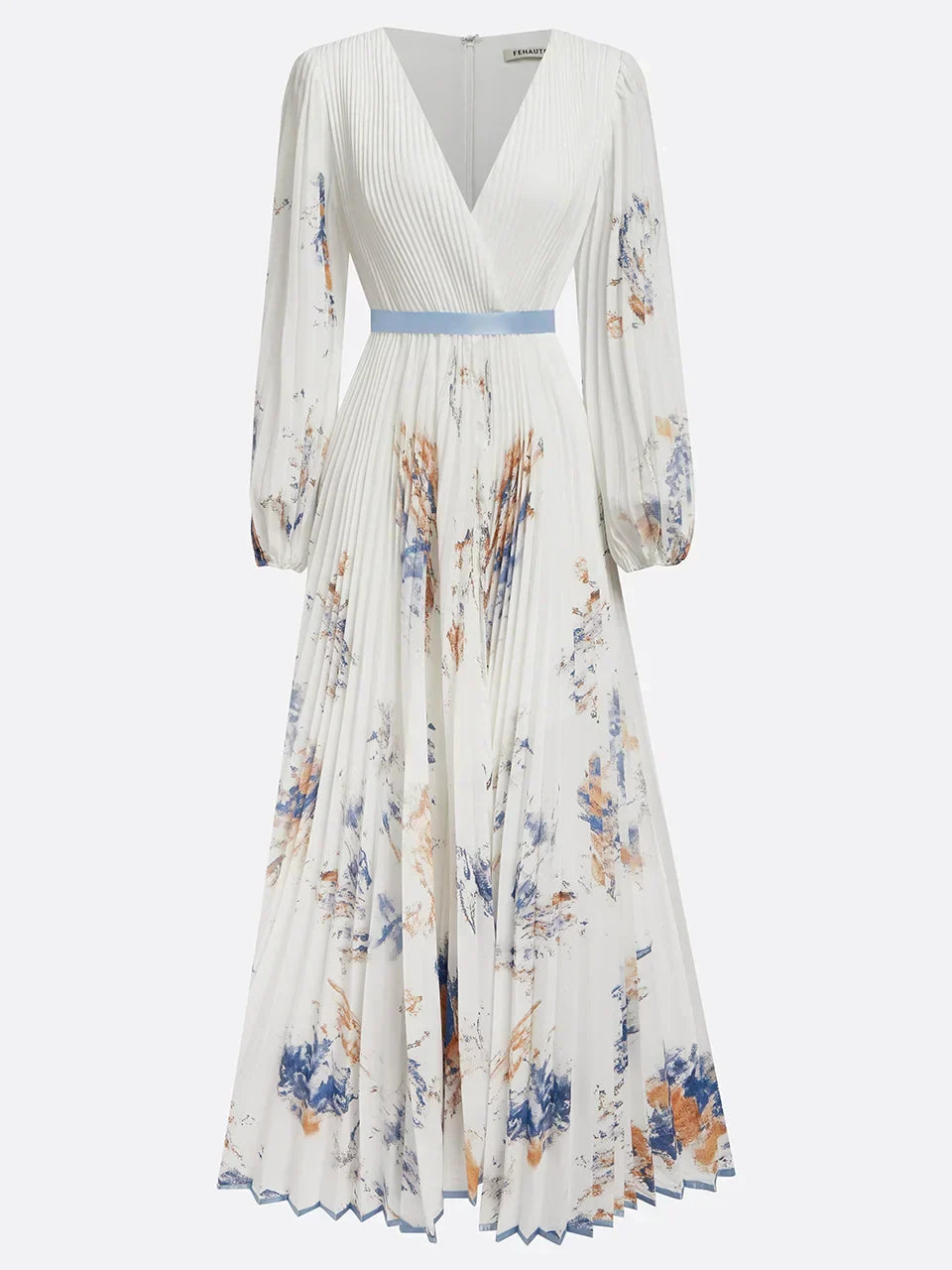 Bristol - Abito maxi boho con inserti floreali