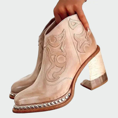 Stivali in pelle bordadas