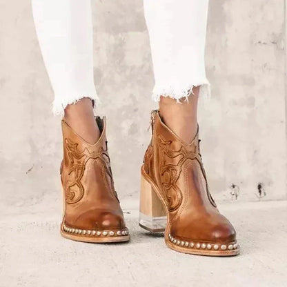 Stivali Midi Bordadas Norwich
