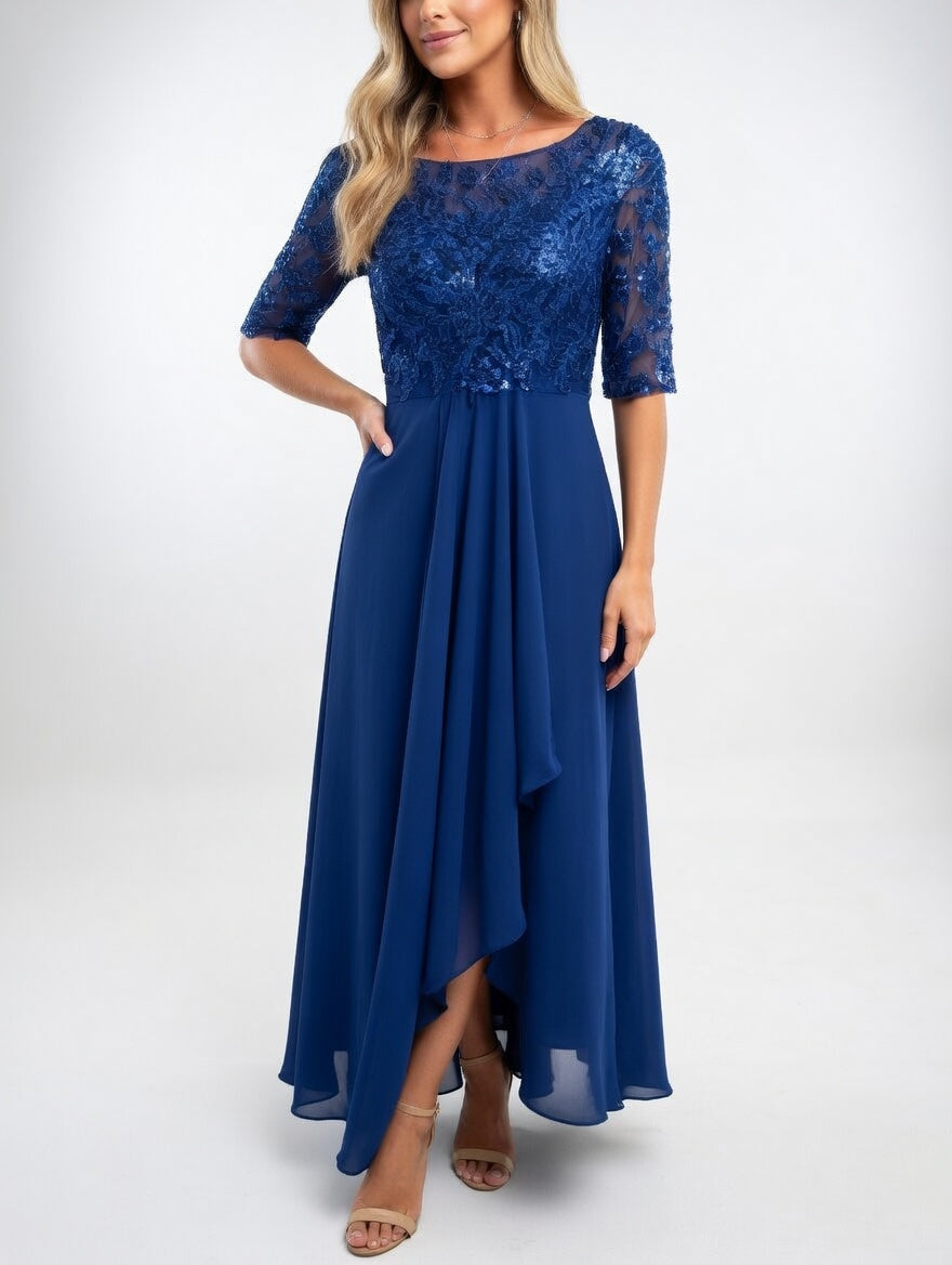 Abito midi in pizzo - Eleganza senza tempo per donna