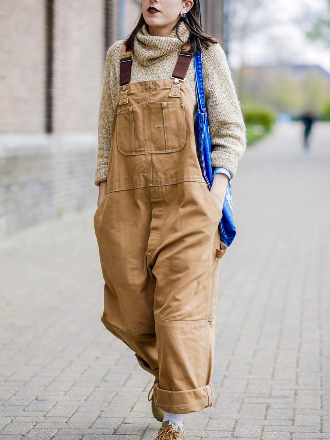 Pantaloni di Lona per Donna – Taglio rilassato e Stile Ispirato in Lavoro
