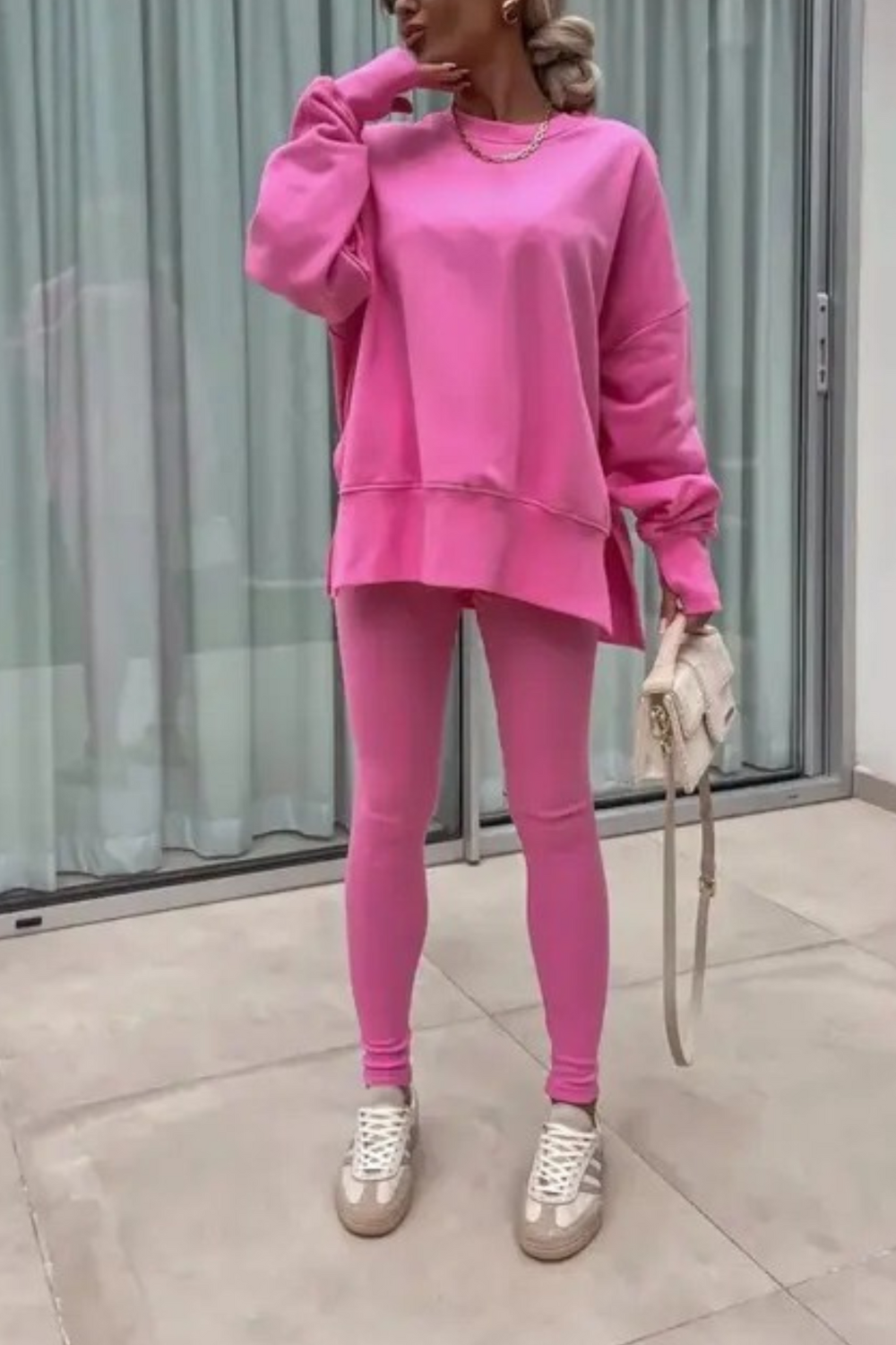 MADISON – SET DI FELPA OVERSIZE E LEGGINGS