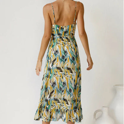 Clara - Abito Maxi Stampato Elegante