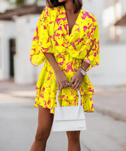 Valeria - Mini Abito Floreale Boho
