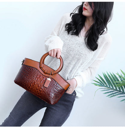 Alfrida | Borsa Elegante con raffinata stampa effetto rilievo di coccodrillo