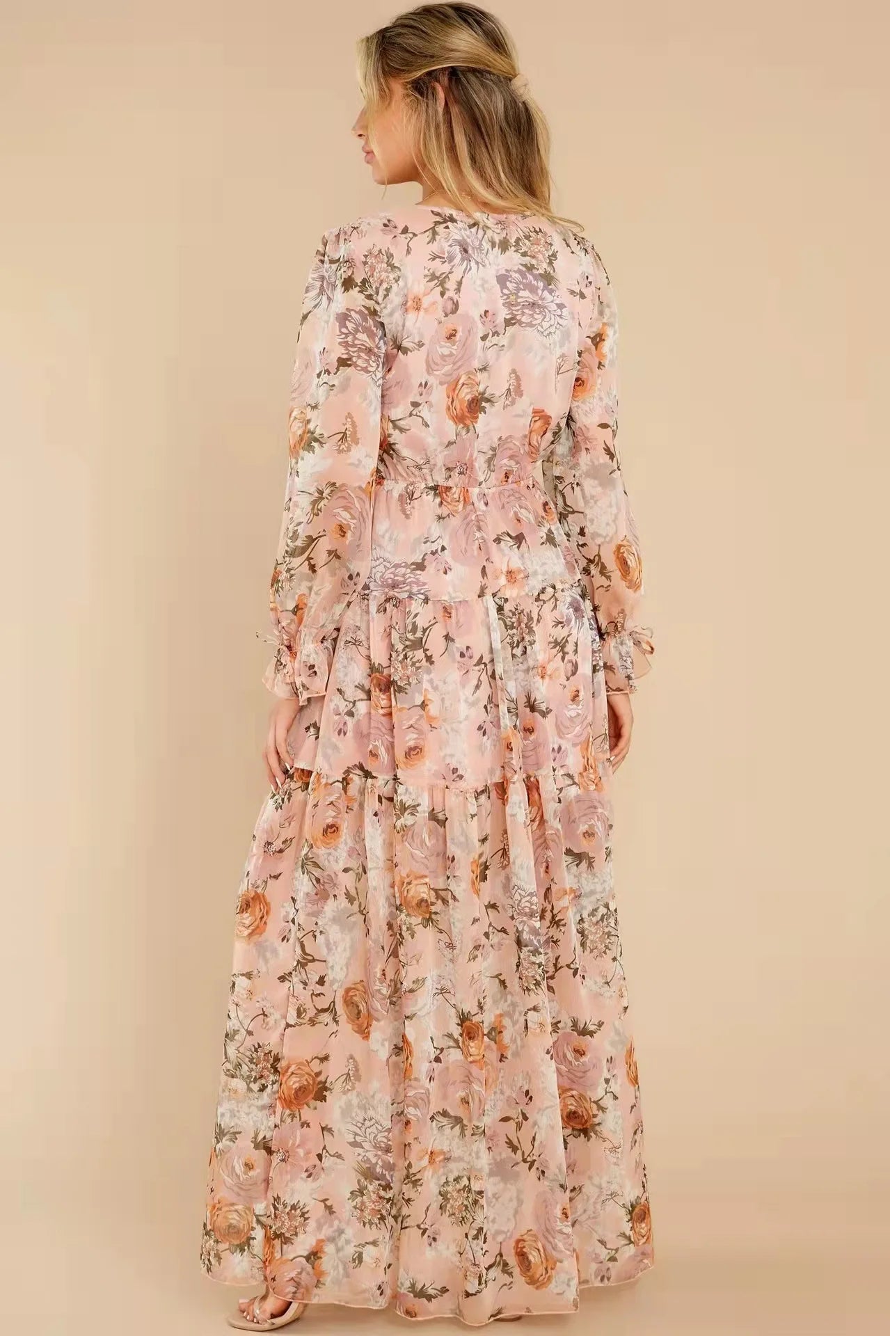 Nancy | Abito Casual Maxi di Chiffon