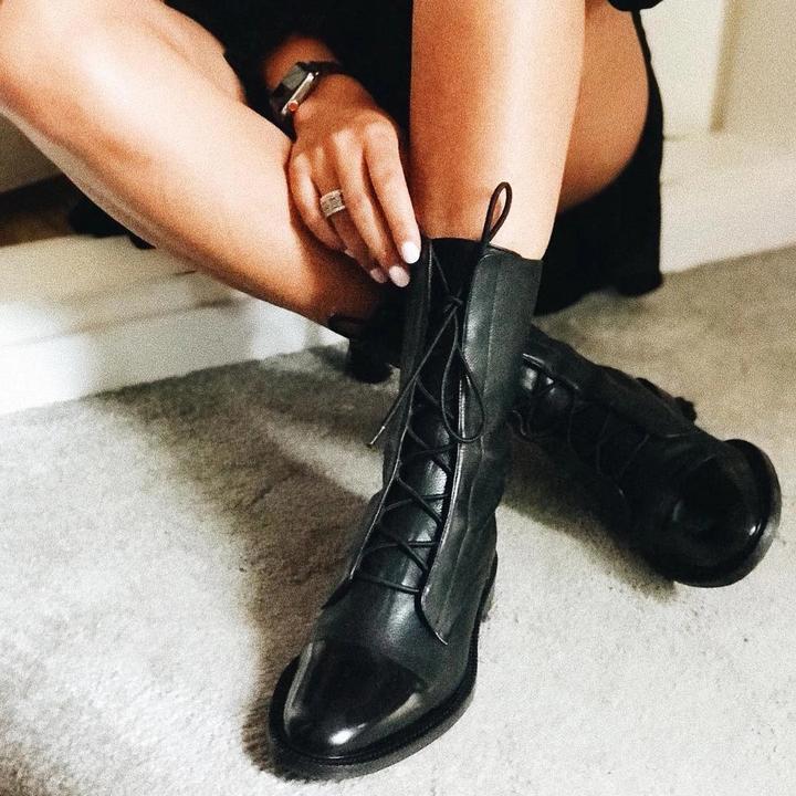 Isabella™ - Eleganti Stivaletti con tacco in pelle vegana