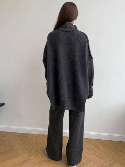 Anne - Set di Maglia con Collo alto