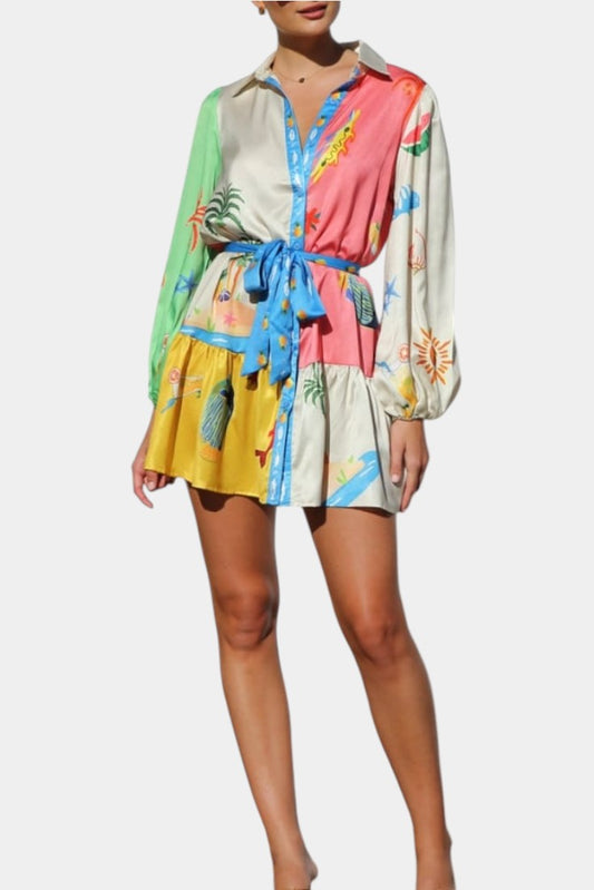 Fallon Abito mini Stampato Multi-Colore