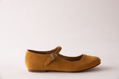 Elena – Mules Mary Jane in camoscio