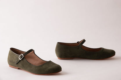Giulia – Mules Mary Jane in camoscio