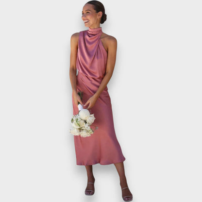 Leonita - Abito elegante di tessuto premium