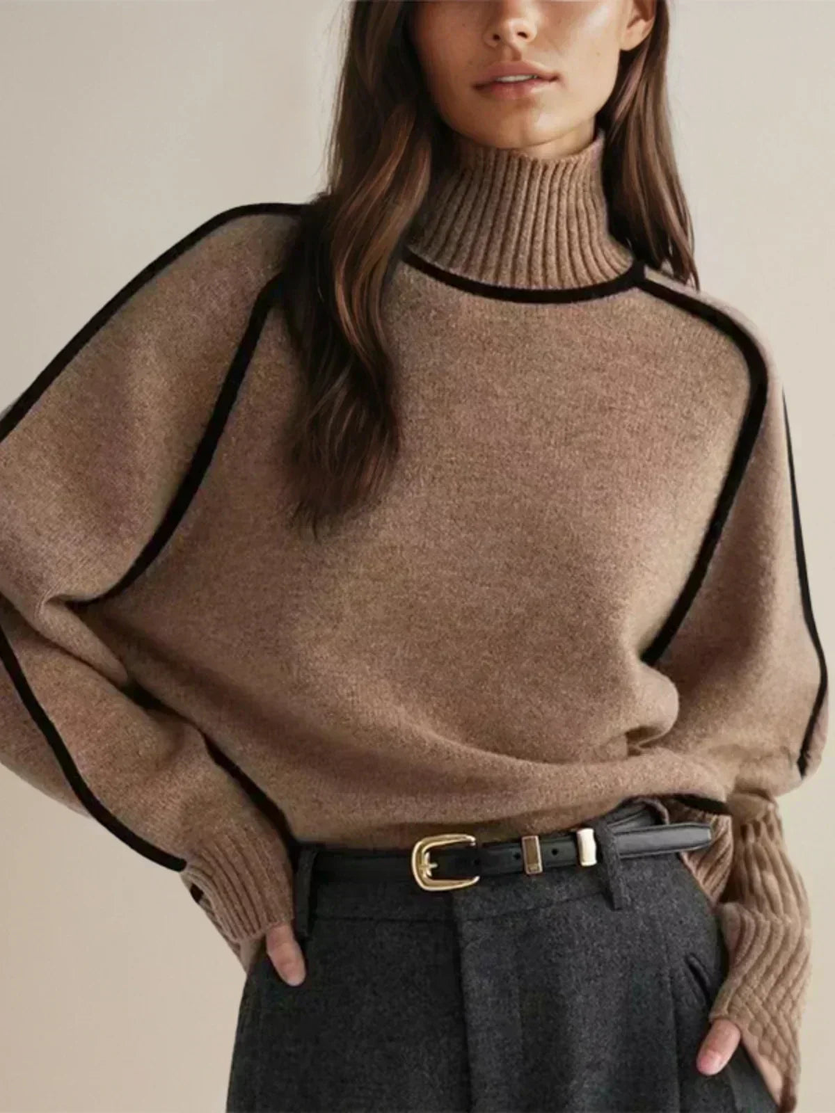 Donna | Maglione Elegante di Collo alto