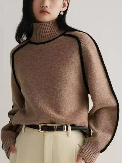Donna | Maglione Elegante di Collo alto