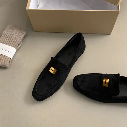 Malou® | Scarpe Británicos Realizzati di Camoscio Leggero