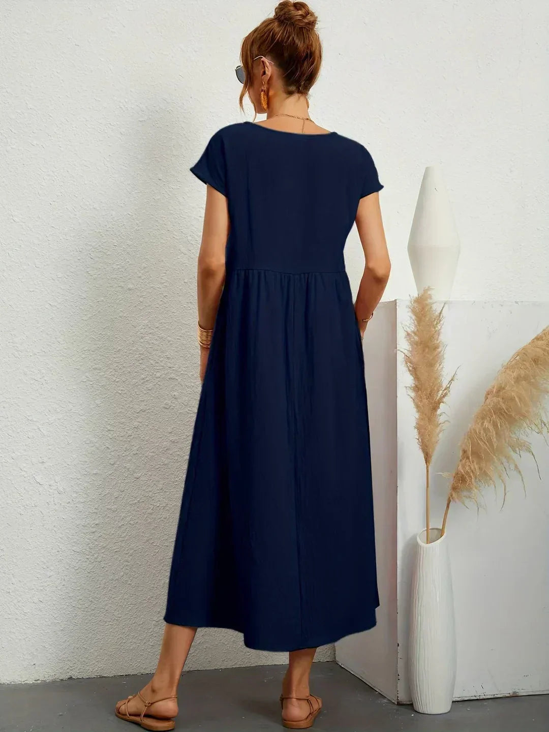 Ursina™ | Abito midi Fluido.