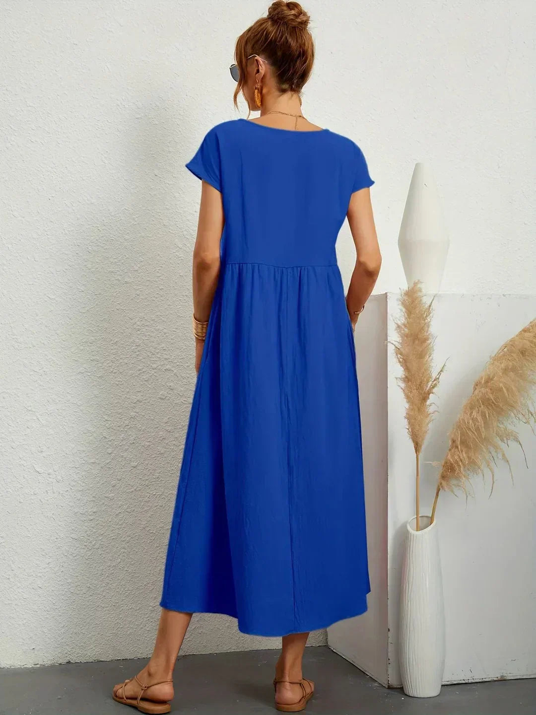 Ursina™ | Abito midi Fluido.