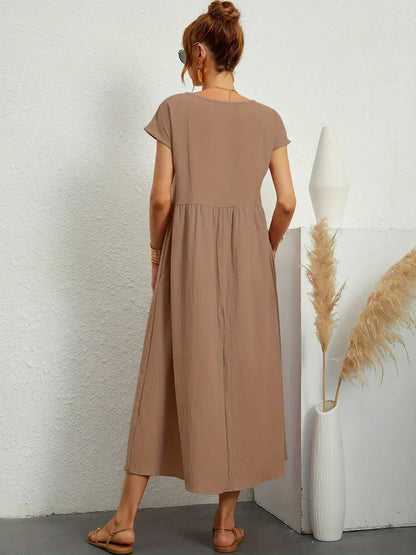 Ursina™ | Abito midi Fluido.