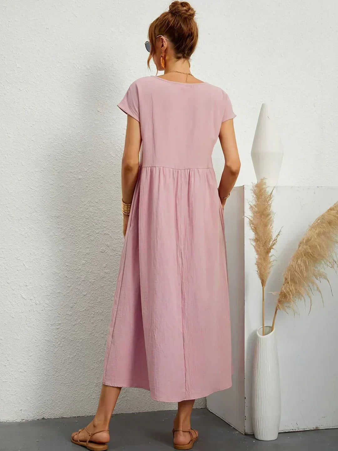Ursina™ | Abito midi Fluido.