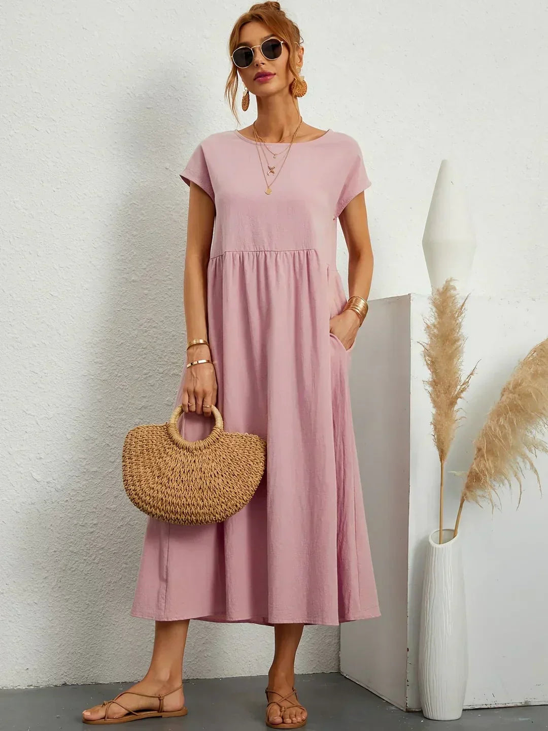 Gabrielle™ | Abito midi Fluido Elegante e Senza tempo