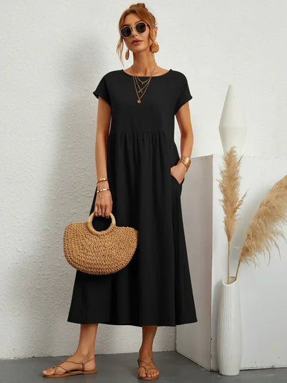 Gabrielle™ | Abito midi Fluido Elegante e Senza tempo