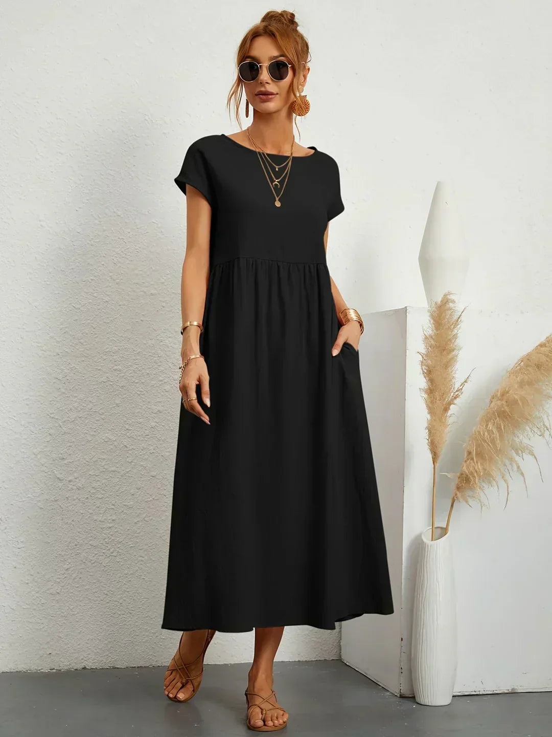 Gabrielle™ — Abito midi fluido eleganza senza tempo