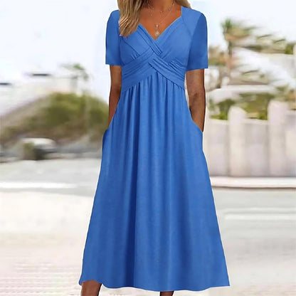 Carmen™ | Abito midi con Copertura di Pancia