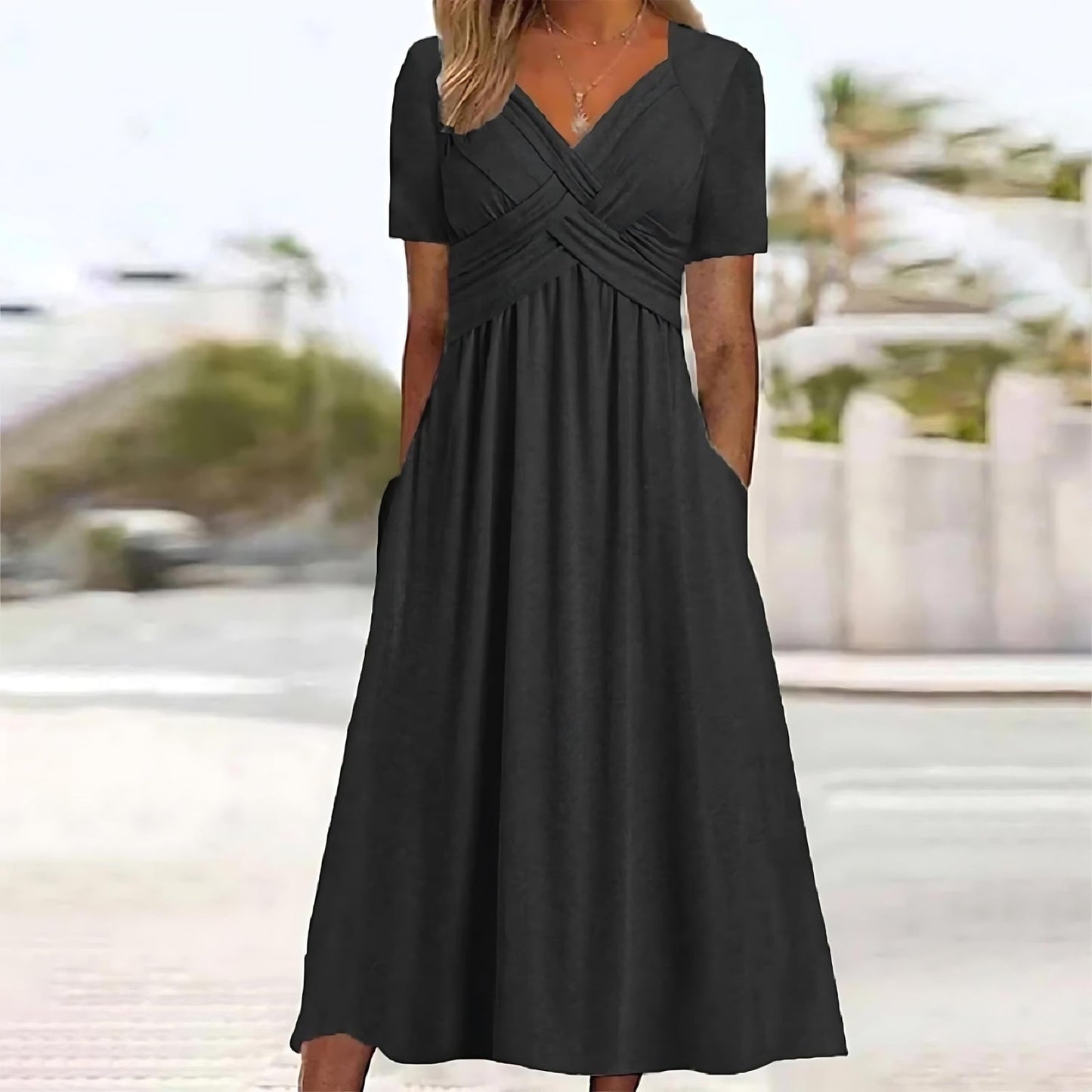 Carmen™ | Abito midi con Copertura di Pancia