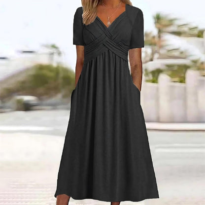 Carmen™ | Abito midi con Copertura di Pancia