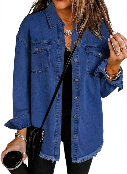 Giselle - Giacca in denim Senza tempo con Stile Classico