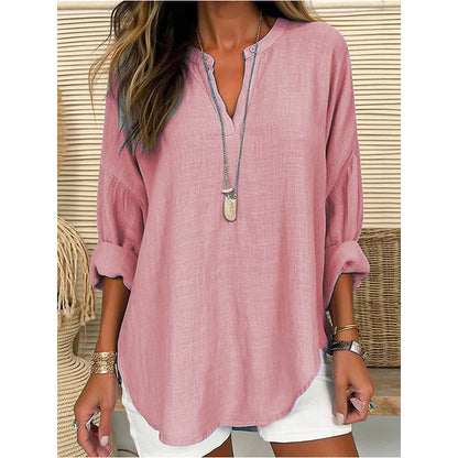 Hazel – Blusa di Collo Notch dal taglio rilassato