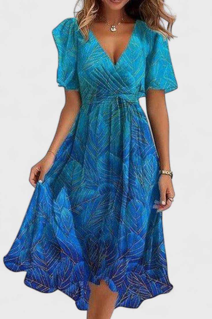 Carene Abito midi con scollo a V