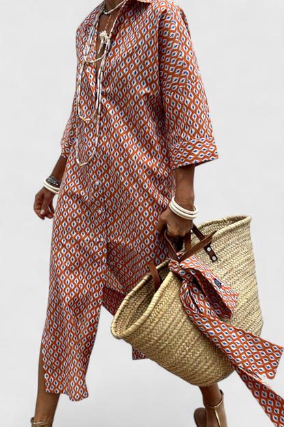 Sherlyn Abito chemisier di Righe con stile Senza tempo