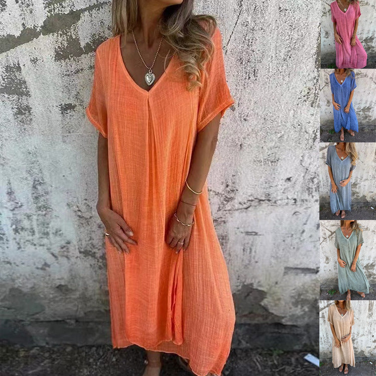 LILIA – ABITO MAXI CASUAL E ELEGANTE DI PRIMAVERA