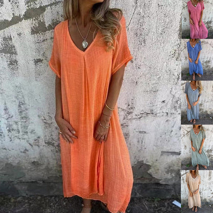 LILIA – ABITO MAXI CASUAL E ELEGANTE DI PRIMAVERA