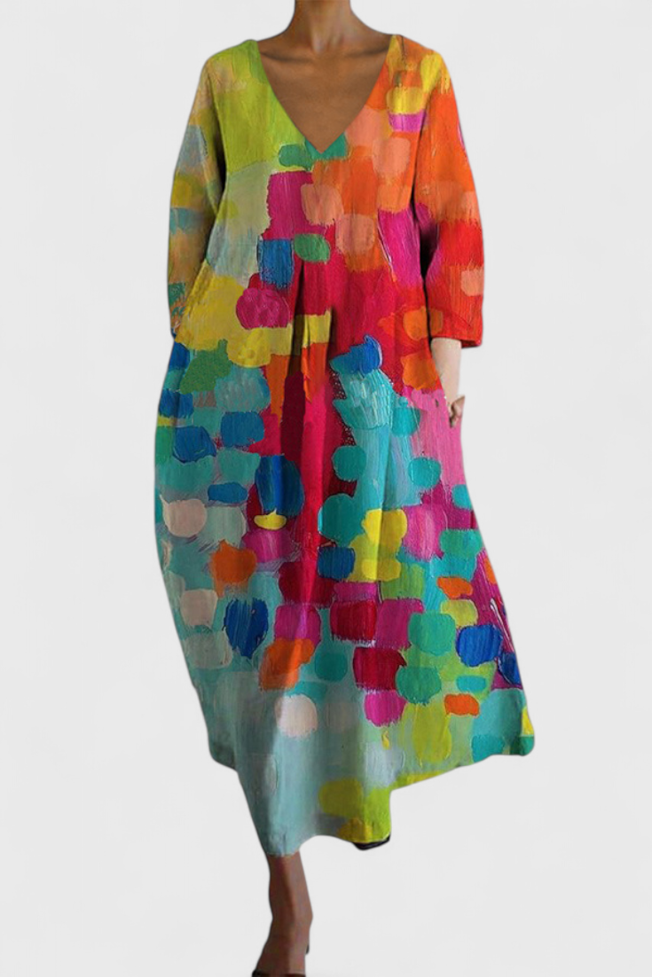 NAOMI – ABITO MIDI ART BLOOM