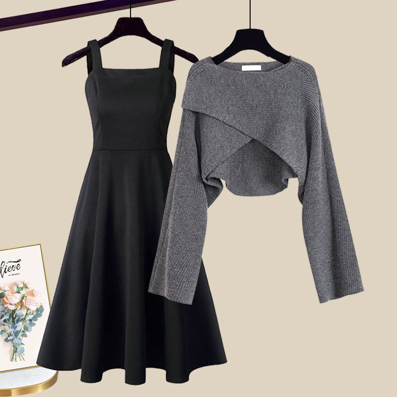 CAEVIRA – SET DI ABITO DI MAGLIA ELEGANTE