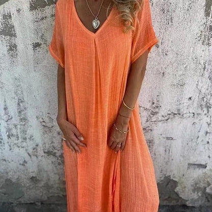 LILIA – ABITO MAXI CASUAL E ELEGANTE DI PRIMAVERA