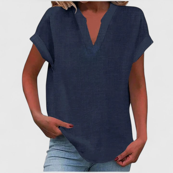 Xavinah | Blusa Comfortevole in V