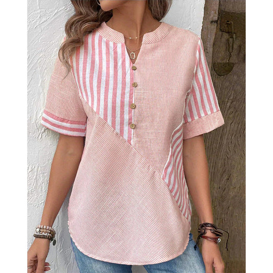 Abby – Blusa a Righe con bottoni